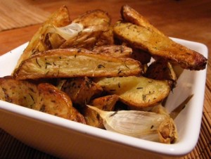 Roasted Potatoes with Olive Oil and Sea Salt
